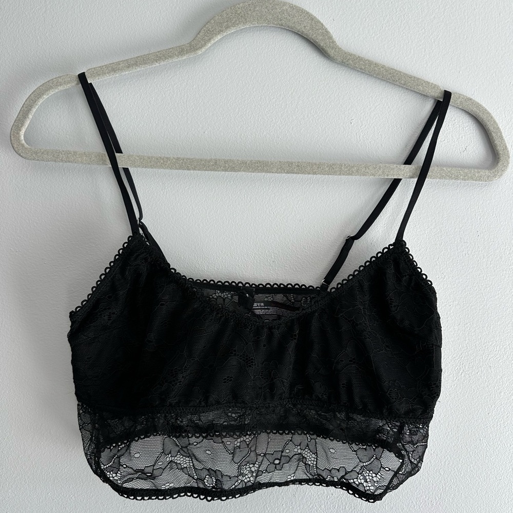 Urban Outfitters Black Lace Bralette